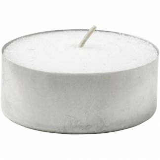 Fyrfadslys, Duni, &Atilde;&tilde;3,8cm, hvid, 4 timer, paraffin *Denne vare tages ikke retur*