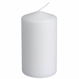 Bloklys, 12cm, &Atilde;&tilde;7cm, hvid, 50 timer, paraffin