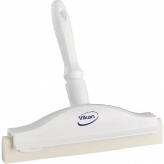 H&aring;ndskraber, Vikan Hygiejne, hvid, med fast led, hvidt gummi, 25 cm