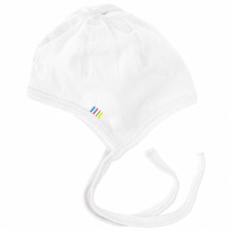 Babykyse, JOHA, 37, hvid, bomuld, med bindeb&aring;nd, enkeltlags