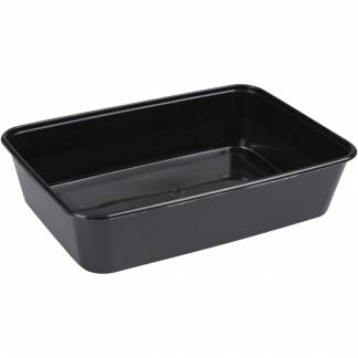 Plastbakke, 17,5x11,9x4cm, 500 ml, 500 ml, sort, PP, 1-rums