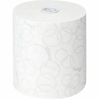 Håndklæderulle, Kimberly-Clark Kleenex, 2-lags, 150m x 19,8cm, hvid, blandingsfibre, airflex *Denne vare tages ikke retur*