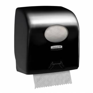 Dispenser, Kimberly-Clark, 37,4x29,7x24,8cm, sort, plast, til håndklæderuller *Denne vare tages ikke retur*