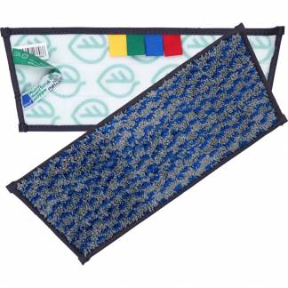 Heavy scrub moppe, ABENA Puri-Line, bl&aring;, mikrofiber, 30 cm, 56% recycle