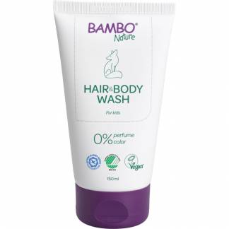 Hair & Bodywash, Bambo Nature, 150 ml, uden farve og parfume