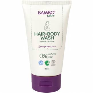 Hair & Bodywash, Bambo Nature, 150 ml, uden farve og parfume