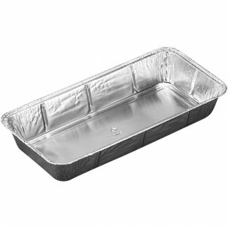 Alu-form, 26,6x13,1x3,9cm, 1000 ml, aluminium, rektangul&aelig;r, smooth wall