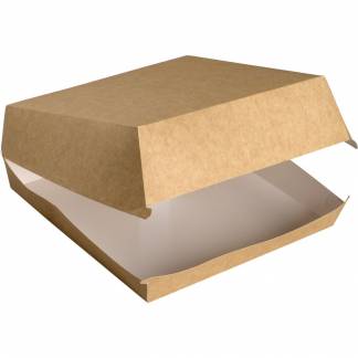 Madboks, 22x22x8,5cm, 4100 ml, hvid, pap, m/h&aelig;ngslet l&aring;g