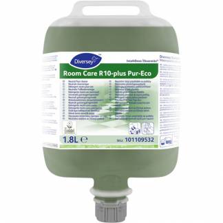 Gulvreng&oslash;ring, Diversey Room Care R10-plus Pur-Eco, 1,8 l, DvM/DQFM, med farve og parfume