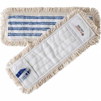 T&oslash;r-, fugt- og v&aring;dmoppe, Performance Universal, hvid, PA/polyester, 40 cm med lommer