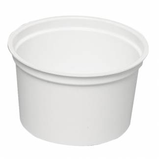 Proteseb&aelig;ger, ABENA, 6,5cm, &Oslash;9,5cm, 300 ml, hvid, PP