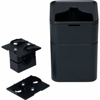 Dispenser til slibesvamp holder, 100x90x120mm, sort mat, ABS