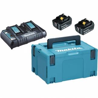 Batteripakke, Makita LXT, 18V, 2x 6,0Ah, dobbelt lynlader *Denne vare tages ikke retur*