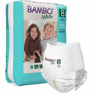 B&oslash;rneble, bukseble, milj&oslash;m&aelig;rket, Bambo Nature Pants, 8, 19+ kg
