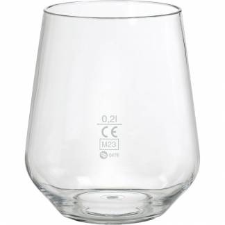 Flergangsdrikkeglas, Duni, 6,3x6,3x10cm, 30 cl, klar, tritan, Elegance