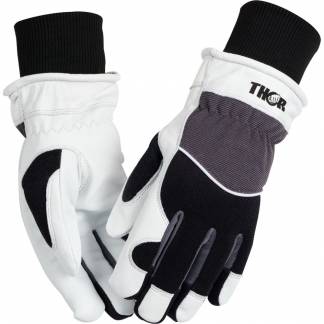 Gedeskindshandske, THOR Vinter Spandex RIB, 11, hvid, vinterhandske