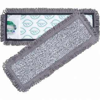 Heavy scrub moppe, ABENA Puri-Line, gr&aring;, 40 cm, lommer, 50% genanvendt *Denne vare tages ikke retur*
