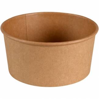 Sk&aring;l, ABENA Gastro, 5,1cm, &Oslash;18,7cm, 900 ml, brun, pap/PE, 30 oz