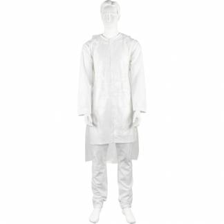 Engangsforkl&aelig;de, ABENA, 140x81cm, 20 micron, transparent, LDPE, dispenserboks, usteril, engangs