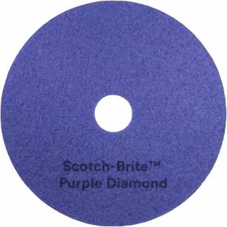 Gulvrondel, 3M Scotch-Brite, 17", &Oslash;432mm, lilla, diamant