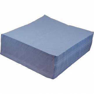 Tandl&aelig;geserviet, Finess Hygiene, 1-lags, 37x38cm, bl&aring;, tissue, engangs