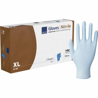 Unders&oslash;gelseshandske, XL, bl&aring;, nitril, COATS, pudderfri