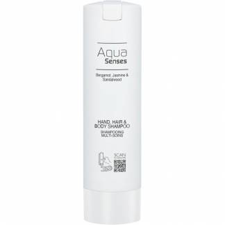 H&aring;r, h&aring;nd og bodyshampoo, Aqua Senses, 300 ml *Denne vare tages ikke retur*