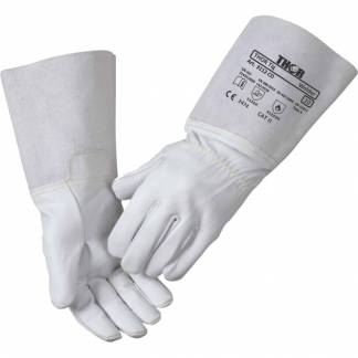 Gedeskindshandske, THOR Tig, 12, hvid, gedeskind, tigsvejse