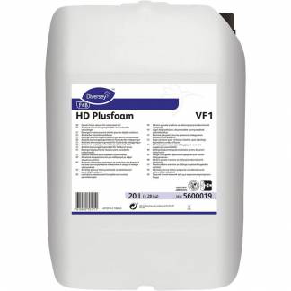 Skumreng&oslash;ring, Diversey HD Plusfoam VF1, 20 l, alkalisk/affedtende, uden klor, farve og parfume