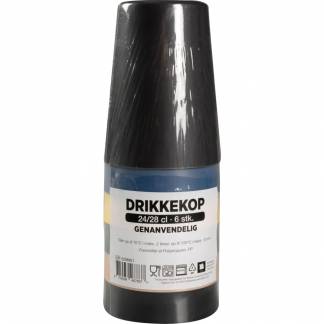 Drikkekop, Abena, 10cm, &Oslash;7,5cm, 240 ml, 280 ml, flerfarvet, PP