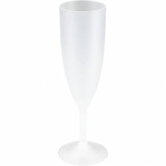 Flergangschampagneglas, 20cm, &Oslash;5,7cm, 15 cl, 22 cl, frosted hvid, PP