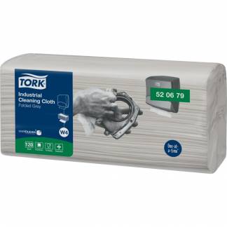 Industriaftørring, Tork W4, 1-lags, 41,5x35,5cm, 10,8 cm, grå, nyfiber;polyester;pp, top-pak