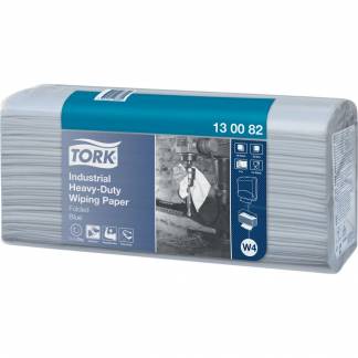 Industriaftørring, Tork W4, 3-lags, 32,4x38,5cm, 10,8 cm, blå, virginfiber