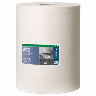 Industriaftørring, Tork W1/W2/W3, 1-lags, 152m x 32cm , Ø25cm, hvid, nonwoven