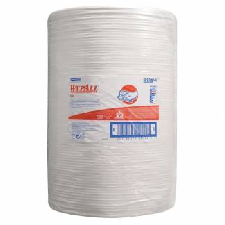 Industriaftørring, Kimberly-Clark Wypall X70, 1-lags, 295,8m x 31,5cm , Ø37cm, hvid, papir; polyester *Denne vare tages ikke retur*