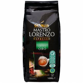 Kaffe, Gevalia Mastro Lorenzo Aroma Oro, espresso helbønner, 1 kg