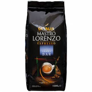 Kaffe, Gevalia Mastro Lorenzo Aroma Bar, espresso helbønner, 1 kg *Denne vare tages ikke retur*