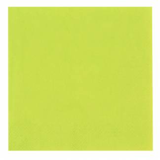 Frokostserviet, Duni, 1-lags, 1/4 fold, 33x33cm, kiwi, nyfiber