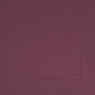 Frokostserviet, Duni, 2-lags, 1/4 fold, 33x33cm, plum, nyfiber *Denne vare tages ikke retur*