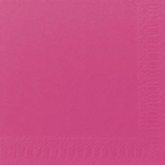 Frokostserviet, Duni, 2-lags, 1/4 fold, 33x33cm, fuchsia, nyfiber *Denne vare tages ikke retur*