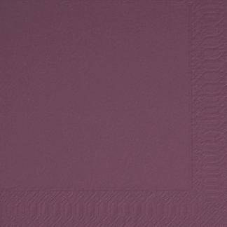 Kaffeserviet, Duni, 3-lags, 1/4 fold, 24x24cm, plum, nyfiber *Denne vare tages ikke retur*