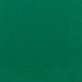 Kaffeserviet, Duni, 1/4 fold 3-lags, m&oslash;rkegr&oslash;n, papir, 24cm x 24cm