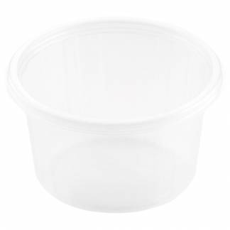 Fixpack, klar, polypropylen, rund, 30 cl