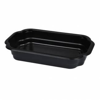 Plastbakke, 25x15,9x7cm, 1700 ml, sort, PP, 1-rums *Denne vare tages ikke retur*