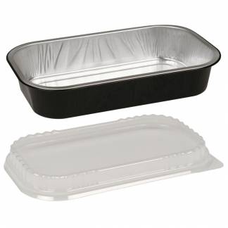 Aluminiumsbakke, Ready2Cook, 23,4x13,8x4,3cm, 940 ml, sort, aluminium *Denne vare tages ikke retur*