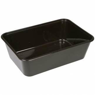 Plastbakke, ABENA Cater-Line, 16,9x11,6x5,3cm, 750 ml, sort, PP