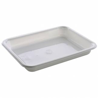 Bakke, 22,7x17,8x3cm, 890 ml, hvid, CPET, 1-rums, standard serie, hovedret