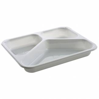 Bakke, C 2227-3A, 22,7x17,8x3cm, 760 ml, hvid, CPET, 3-rums, 150/210/400 ml, standard serie, hovedret