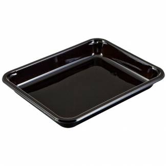 Bakke, 22,7x17,8x3cm, 890 ml, sort, CPET, 1-rums, standard serie, hovedret