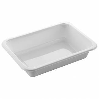 Bakke, C 2171-1K, 17,1x12,7x3,5cm, 500 ml, hvid, CPET, 1-rums, standard serie, biret